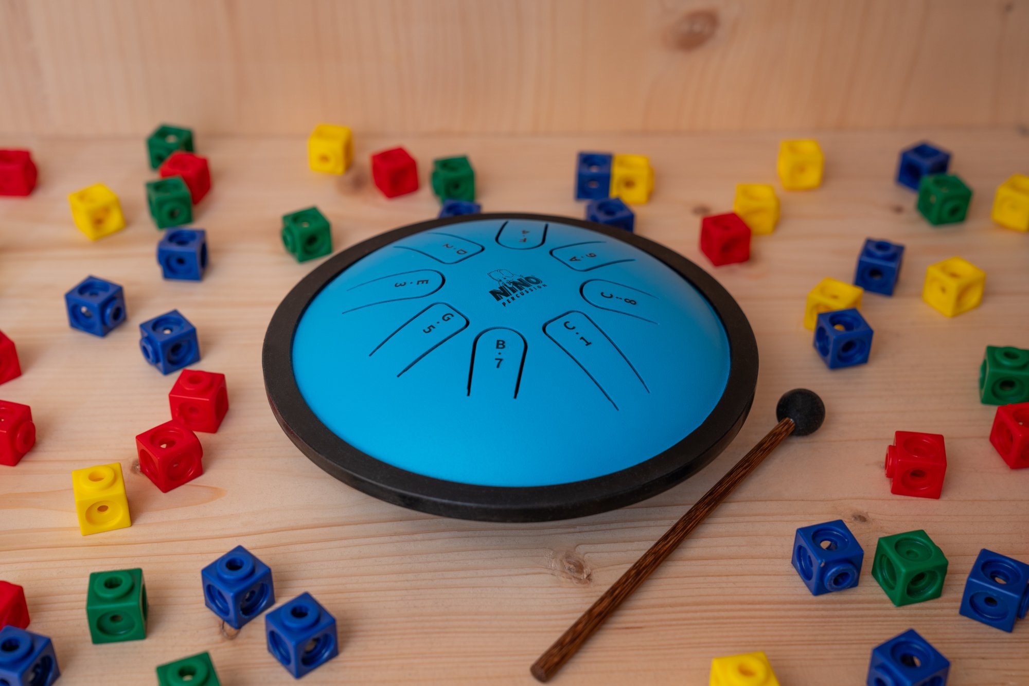 Steel Tongue Drum Blau